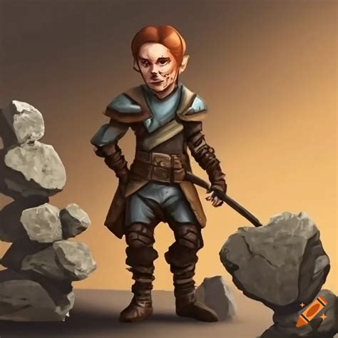 The legendary Halfling with a Rock